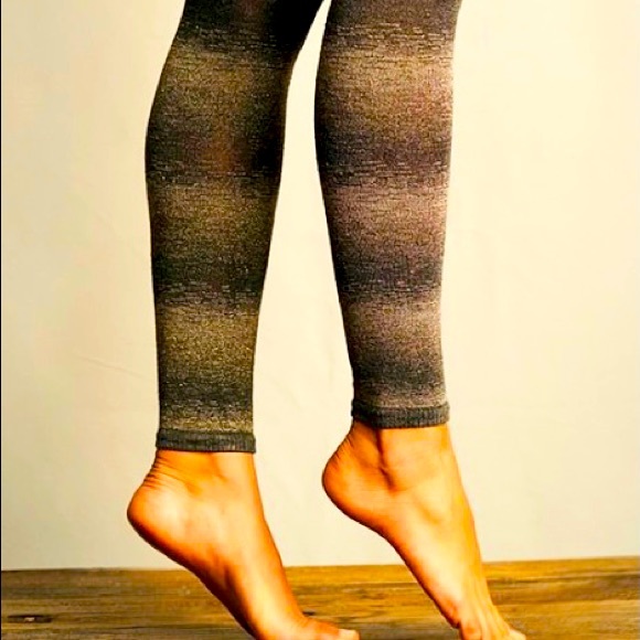 NWT Lemon Legwear Gray Flannel Ankle Tights M/T - Picture 2 of 3